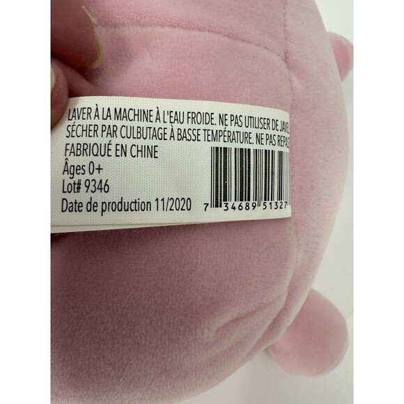 Squismallow Brina the Pink Big Foot Yeti Plush Kelly Toy 12" x 10" x 4" EUC - Picture 14 of 14